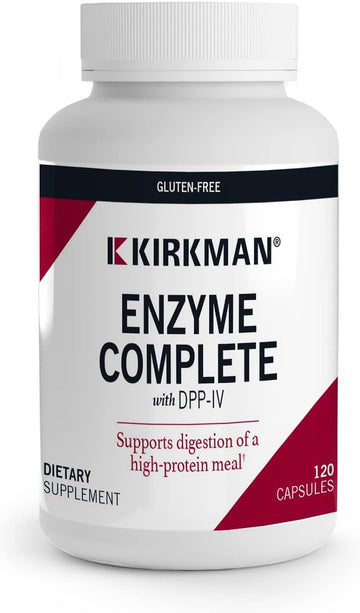 Kirkman - Enzyme Complete/DPP-IV - 120 Capsules - Potent Digestive Aid2.9 Ounces