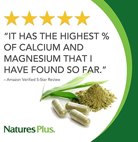 NaturesPlus Dolomite 44 Grain - 300 Vegetarian Tablets - Calcium & Magnesium Supplement, Heart Health Support, Promotes Healthy Bones - Hypoallergenic, Gluten-Free
