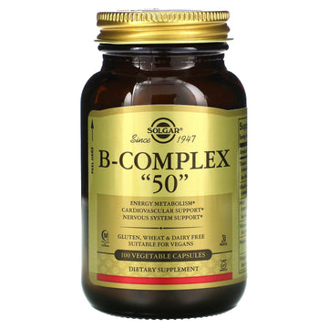 Solgar, B-Complex "50", Vegetable Capsules