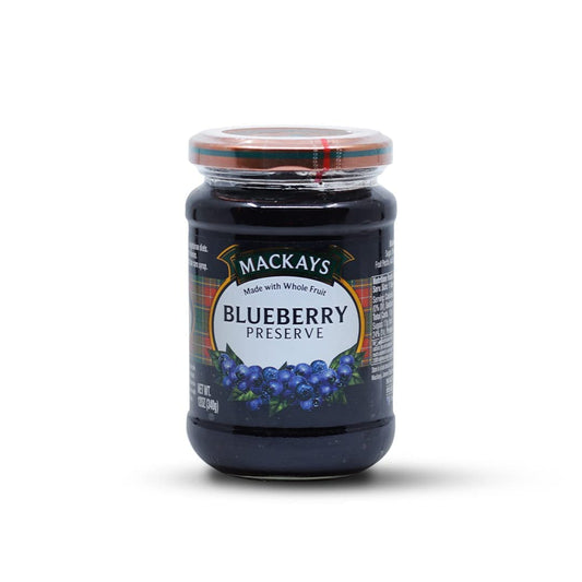 Mackays Blueberry & Blackcurrant Preserve & Blueberry Preserve (340g Each ) (Pack of 2)