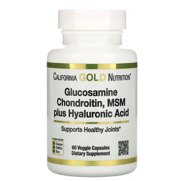 California Gold Nutrition, Glucosamine Chondroitin, MSM plus Hyaluronic Acid, Veggie Capsules