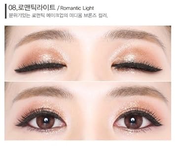 Beauty People ash Fix Pearl Pigment Pact (1.8g) Korean Cosmetics Shadow (10 Colors) (#08 ROMANTIC LIGHT)