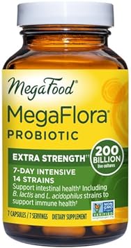 MegaFood MegaFlora Probiotic -Extra Strength - 7-Day Intensi