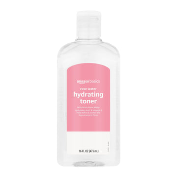 Amazon Basics Rose Water Hydrating Toner, 16 uid , 1-Pack