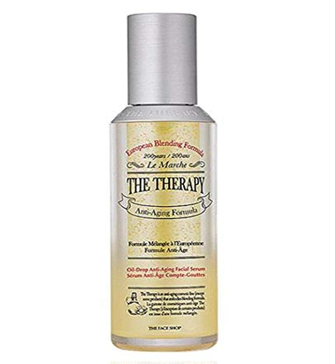 The Face Shop The Therapy Oil-Drop Anti-Aging Serum | Highly Functional Serum For Quick Absorption & Deep Moisturization | Anti-Aging Moisture Formula, 1.52