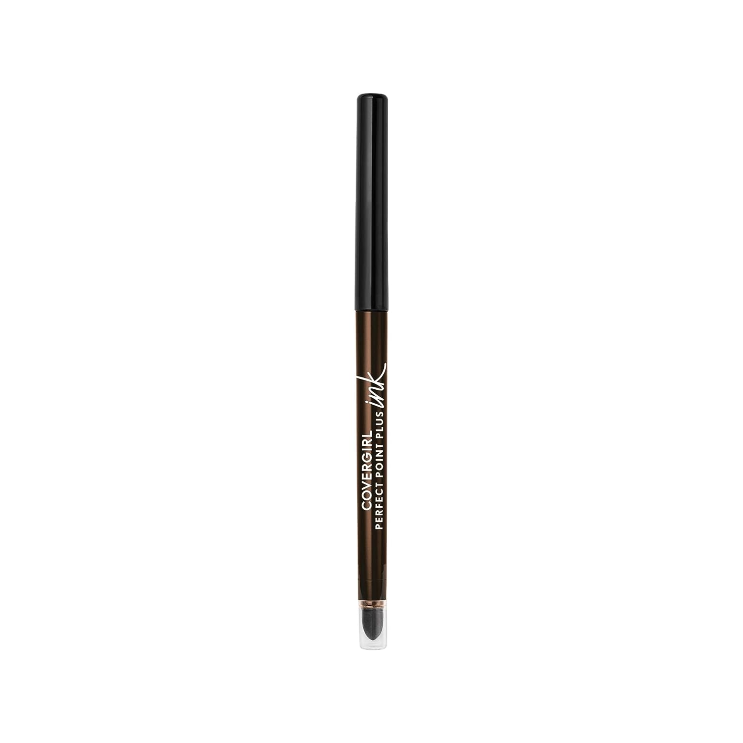 COVERGIRL Perfect Point Plus Ink Gel Eye Pencil, Pigmented, Long-Wearing, Vegan Formula, Shimmering Brown 280, 0.01