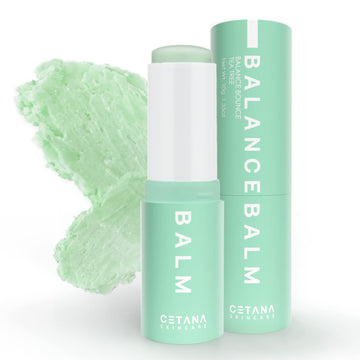 CETANA Anti Acne Balance Tea Tree Moisturizer Balm Stick For Face, Neck And Lips | Exfoliates dead skin cells and reduce breakouts and redness | Anti-oxidant, Hydrates, Restores-10 g