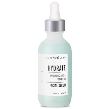 Valjean Labs Facial Serum, Hydrate | Hyaluronic Acid + Vitamin B5 | Helps to Hydrate and Plump Skin and Restore Elasticity | Paraben Free, Cruelty Free, Made in USA (1.83 )