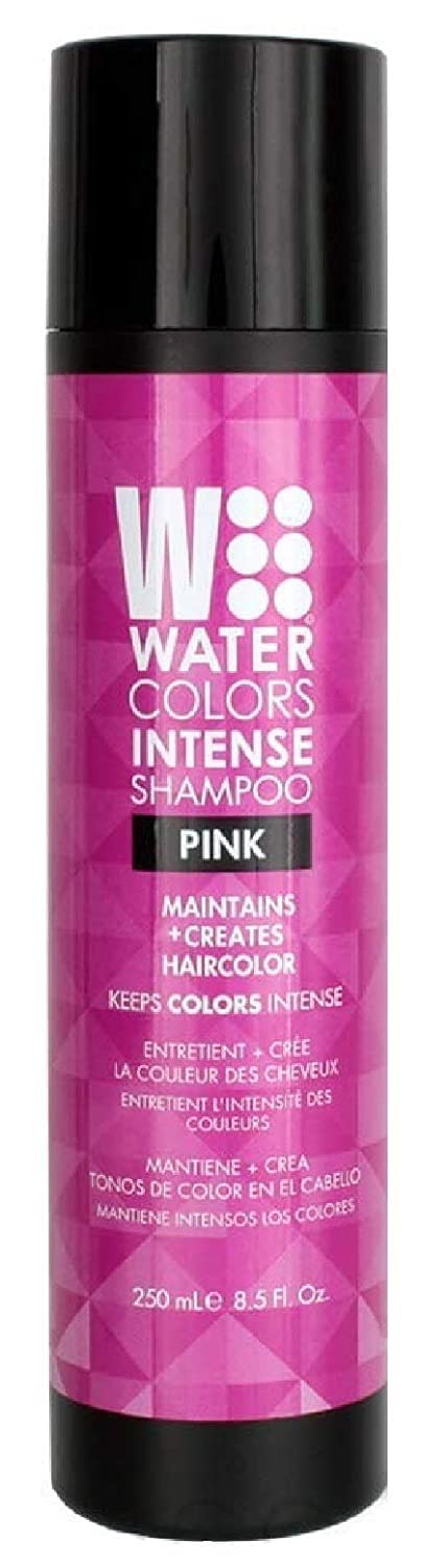 Watercolors Intense Color Depositing Sulfate & Paraben Free Shampoo, Maintains & Enhances Haircolor - Pink 8.5