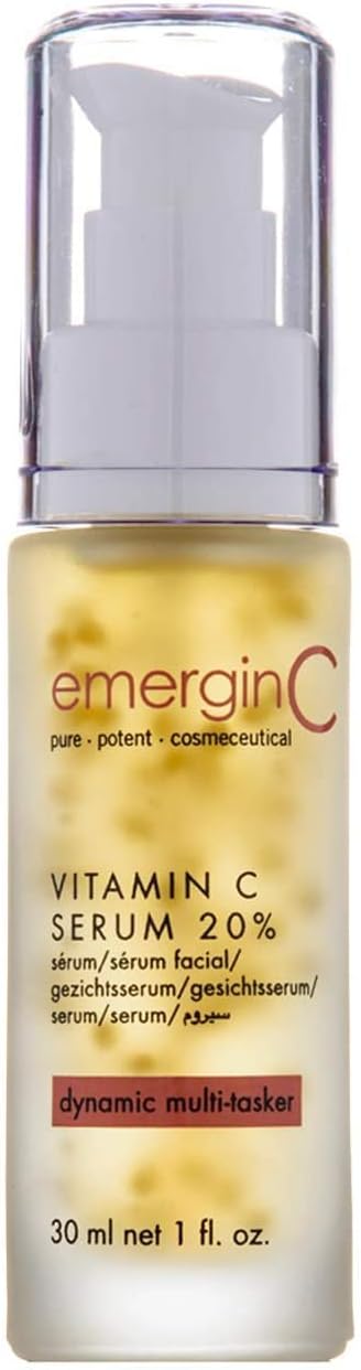 emerginC 20% Vitamin C Facial Serum - Extra Strength Micro-Encapsulated Spheres to Help Address Visible Signs of Aging (1 , 30 )
