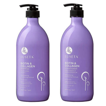 Biotin & Collagen Shampoo Conditioner Set,Thicking Shampoo for Hair Loss & Fast Hair Growth, Sulfate & Paraben Free, Keratin & Color Safe, 2x33.08