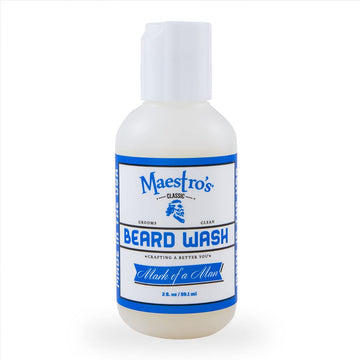 Maestro's Classic BEARD WASH | Anti-Itch, Deep Cleaning, Non-Drying, Fully Hydrating Gentle Cleanser For All Beard Types & Lengths- Mark of a Man Blend, 2