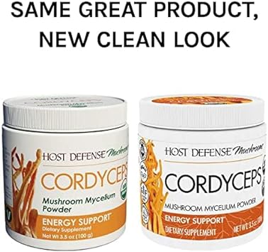 Host Defense, Cordyceps Powder, Supports Energy, Stamina and Athletic 
