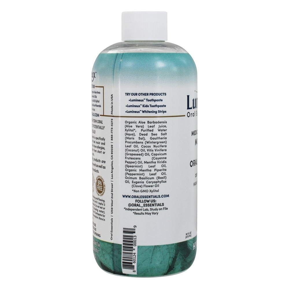 Lumineux Oral Essentials Moisturizing Dry Mouth Mouthwash 16