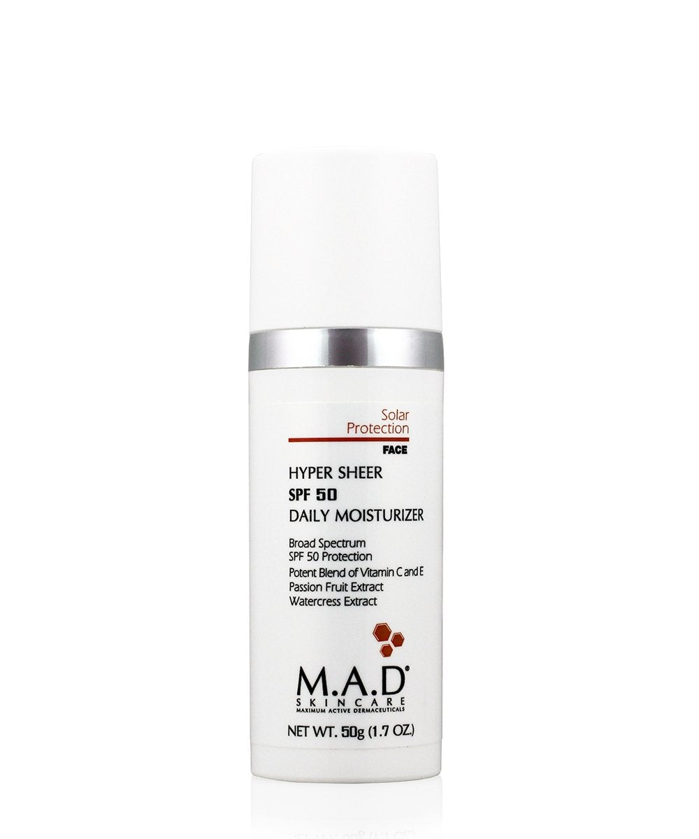 M.A.D Skincare Hyper Sheer SPF 50 Daily Moisturizer 1.7 . …