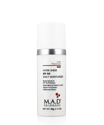 M.A.D Skincare Hyper Sheer SPF 50 Daily Moisturizer 1.7 . …