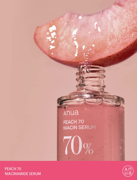 Anua Peach 70% Niacinamide Serum 30 / brightening hydrating face serum hyperpigmentation treatment reducing melanine daily clean beauty (1.01 . .)