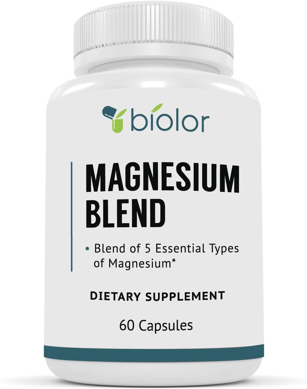 Biolor Magnesium Complex Supplement, Full Spectrum Magnesium Blend, Magnesium Glycinate with Malate, Citrate, Taurinate