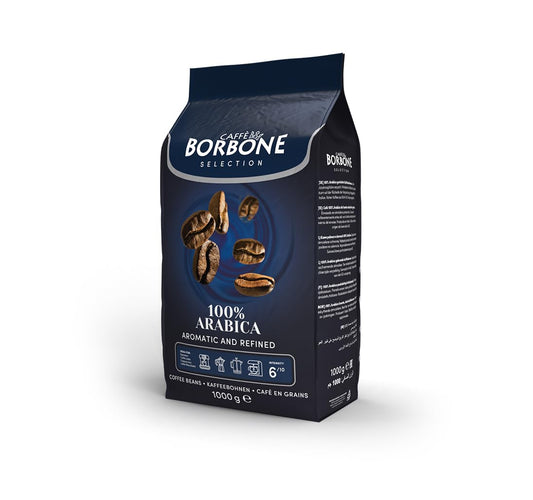 Caffe Borbone 100% Arabica Espresso Coffee Beans (Pack of 1), Aromatic and Refined with Notes of Dark Chocolate, Malt and Chestnuts