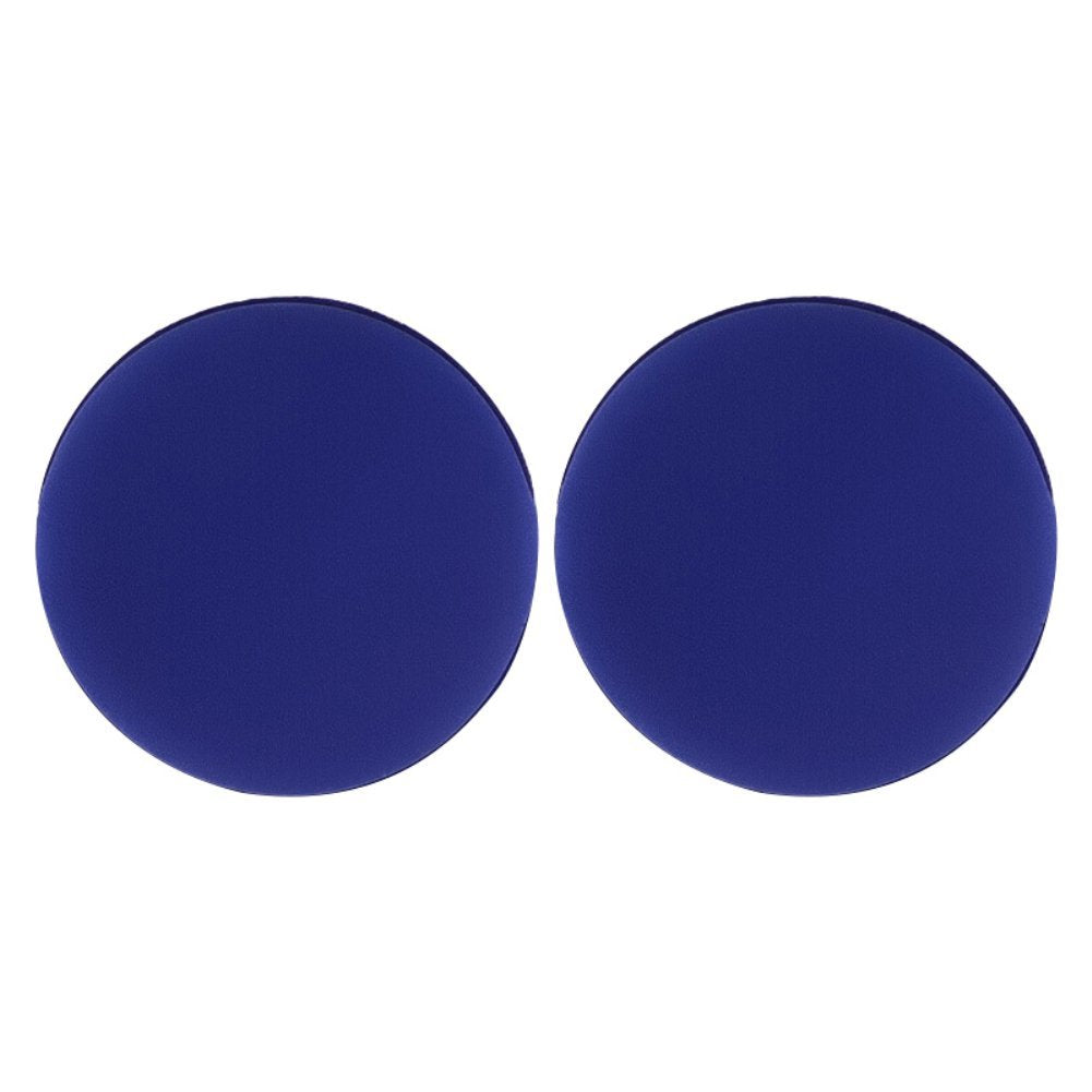 Women Round Soft Facial Makeup Base Foundation Powder Puff Sponge Beauty Tools - Blue 2pc ruiycltd