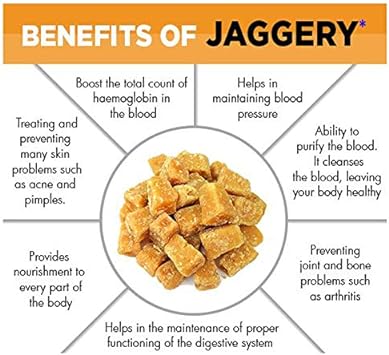  Vadik Herbs Jaggery (Sugar Cane Sugar, Gur) 8oz. | Premium 