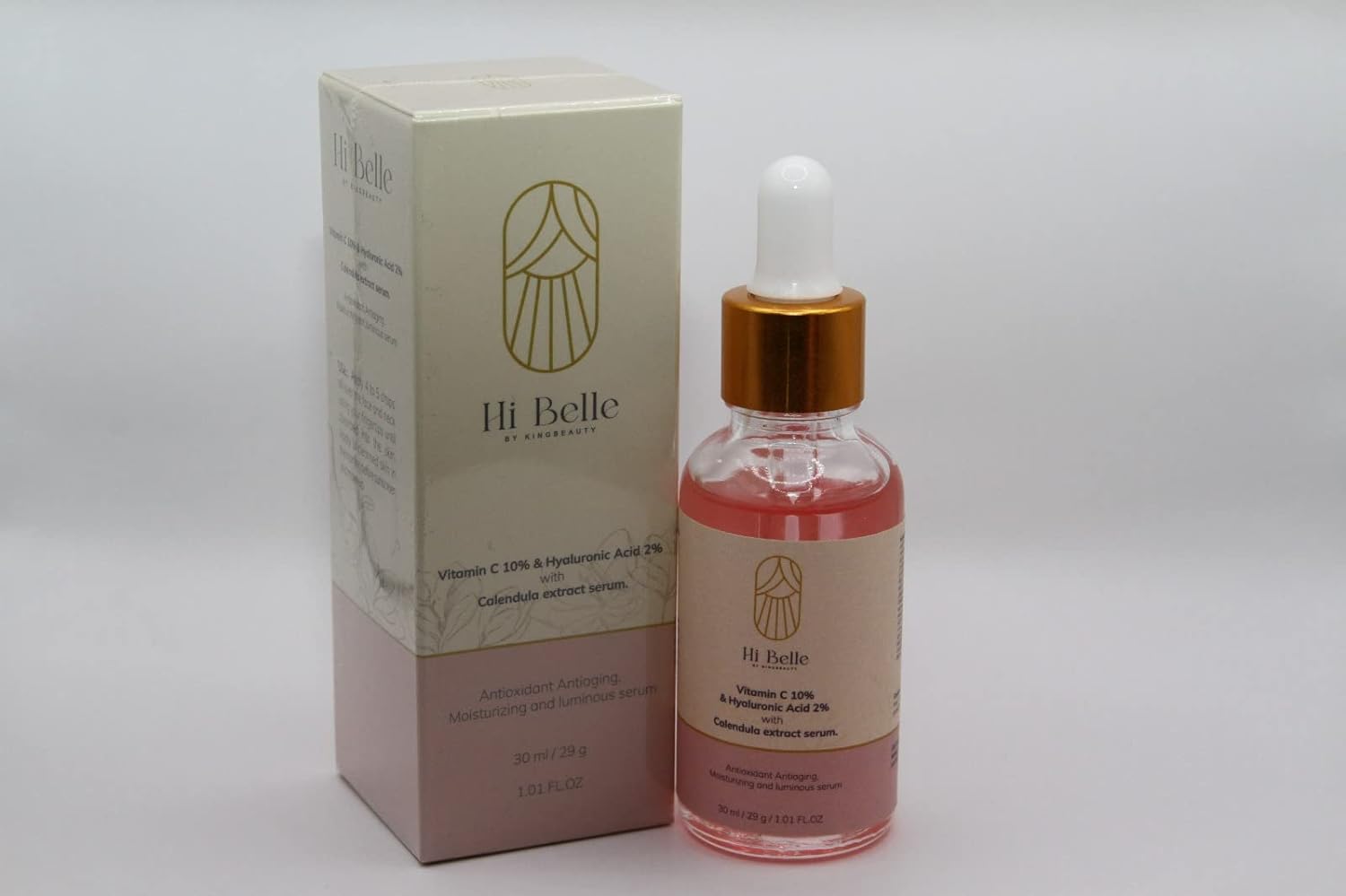 Esupli.com HI BELLE Vitamin C Serum 10%, Hyaluronic Acid 2%, Calendula 