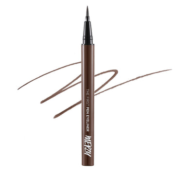 BY MERZY The First Pen Liquid Eye Liner | Waterproof Eyeliner, Long Lasting, Smudge-Resistant, High-Intensity Color | (P3, Light Brown, Coffee Bun)