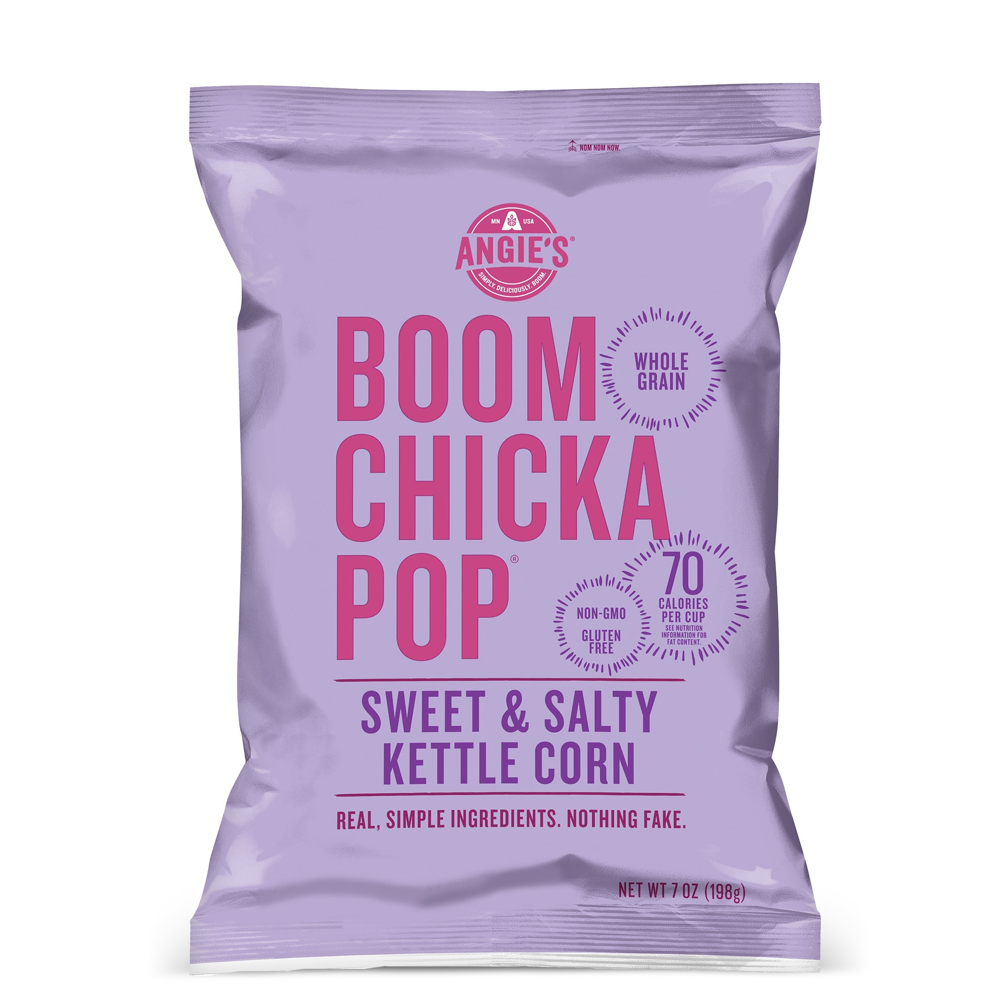 Angie's BoomChickaPop Sweet & Salty Kettle Corn Popcorn, Pre-Popped Popcorn Bag