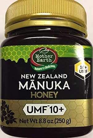 Mother Earth New Zealand Manuka Honey 8.8 oz Jar UMF 10+ : G
