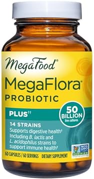 MegaFood MegaFlora Probiotic Plus - Probiotics for Women and