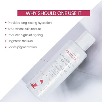 Prolixr Jeju Volcanic Face Essence - Clear, Deep Hydration & Bright Skin - Minimizes Wrinkles & Fine Lines - Korean Skin Care Products - All Skin Types - 100