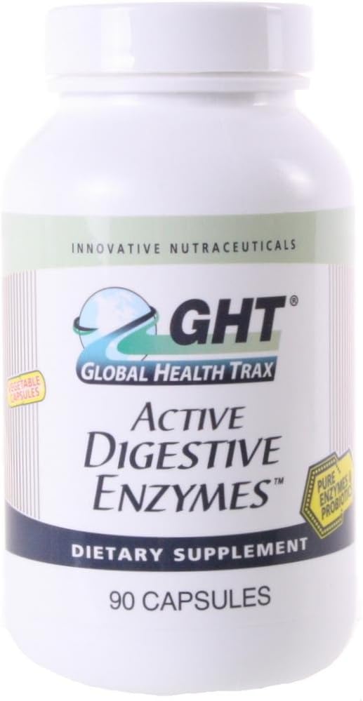 Active Digestive Enzymes, 90 Vegi Caps, by Global Health Trax