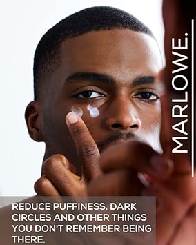 MARLOWE. No. 127 Mens Eye Cream with Vitamin C, Caffeine and Moisturizing Squalane for Puffiness, Wrinkles & Dark Circles, Targeted Under Eye Skin Care, 0.5