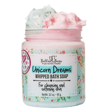 Bella & Bear Unicorn Dreams Whipped Bath Soap - Travel Size 3.2