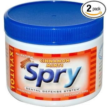 Xlear Spry Mints Cinnamon - 240 Mints (Pack of 2) by Xlear :