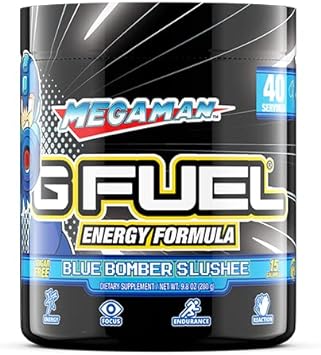 G Fuel Megaman Energy Powder, Sugar Free, Clean Caffeine Focus Supplem