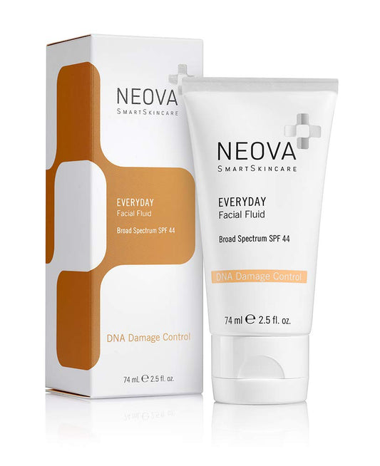 NEOVA SmartSkincare Facial Sunscreen Everyday Facial uid 2.5 . . | Broad Spectrum SPF 44 Hybrid Sun Defense | Oil Free & Non Comdogenic