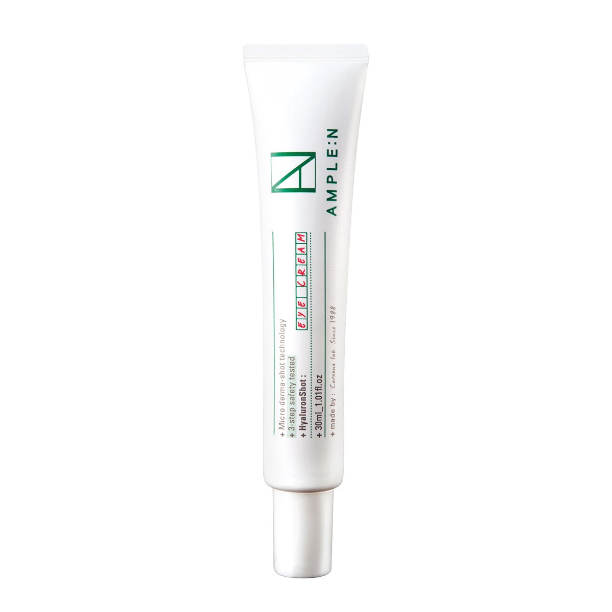 AMPLE:N Hyaluron Shot Eye Cream – Hyaluronic Acid Moisturizing Eye Cream to Smooth Skin Texture - Minimize Wrinkles & Dark Circles - Under Eye Moisturizer with Caviar for Nourishment, 0.85 .