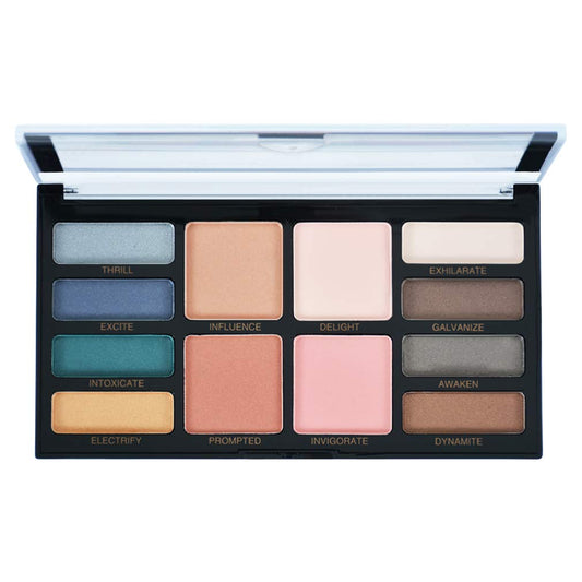 OBLHER B 8 Earth-Color Eyeshadow Palette With Velvet Matte and 1 Color Powder 2 Blush 1 Micro Coffee Face Highlighter Powder a Combination (19.8) E9494-01