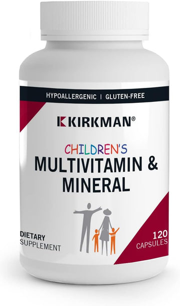 Kirkman - Children’s Multivitamin & Mineral Capsules - 120 Capsules -
