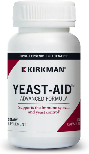 Kirkman Yeast-Aid Advanced Formula | 100 Vegetarian Capsules