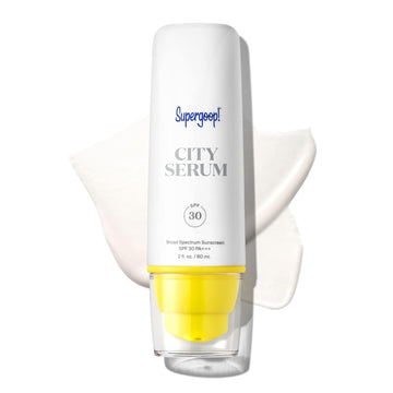 upergoop! City Serum - 2  , Pack of 2 - SPF 30 PA+++ Anti-Aging Morning Lotion for Face - Lightweight Formula with Vitamin E & B5 - Great for Guy