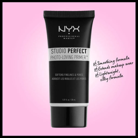 NYX PROFESSIONAL MAKEUP Studio Perfect Primer, Vegan Face Primer - Clear