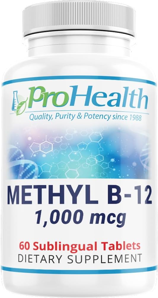 ProHealth Methyl B-12 Methylcobalamin (1000 mcg, 60 sublingual Tablets