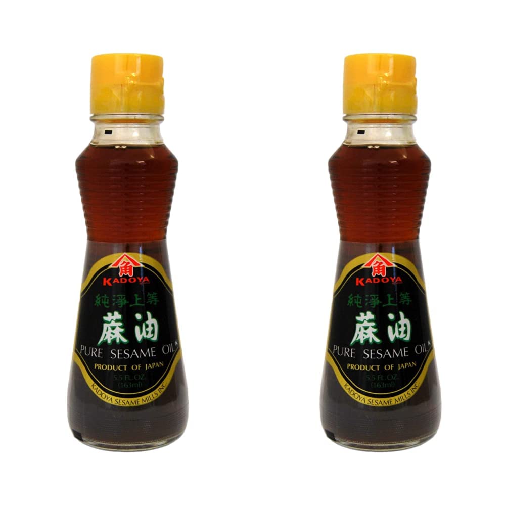 Kadoya 100% Pure Sesame Oil 5.5 oz (Pack of 2)