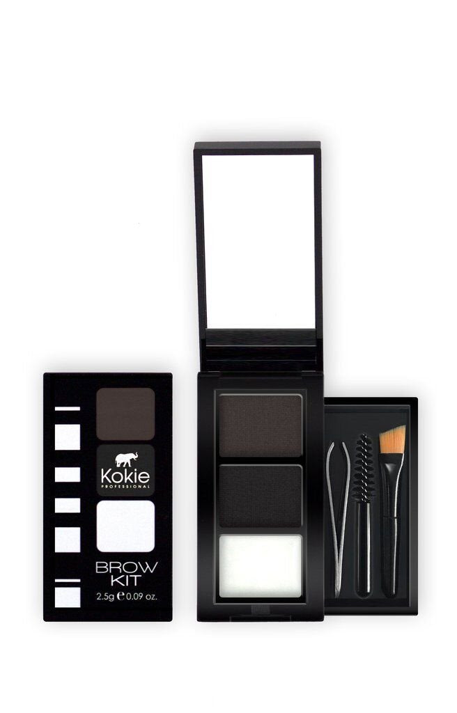 Kokie Cosmetics Brow Kit, Black, 0.09