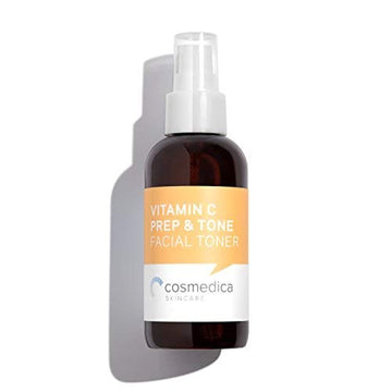 Organic Vitamin C Prep & Tone (4) Facial Toner and Prep for Chemical Peels, Moisturizer, Night Cream & Serums- Balance pH Levels, Minimize Pores and Remove Excess Dirt, Oil, and Make-Up