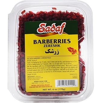 Sadaf Barberries Dried - Zereshk Dried Barberries - Persian groceries, packed in the USA - 6 oz