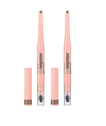 Maybelline Total Temptation Eyebrow Definer Pencil, Soft Brown, 2 Count