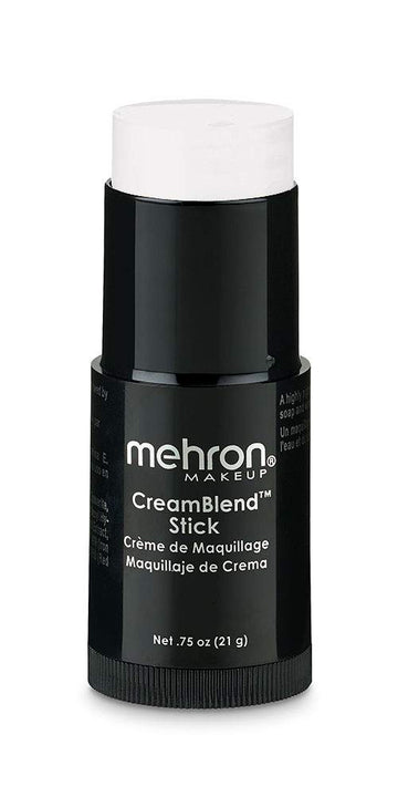 Mehron Creamblend Stick Makeup White, 4.3 Ounce